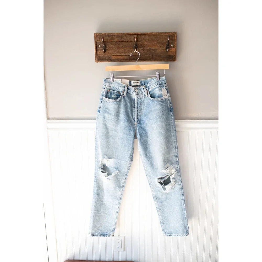 AGOLDE Fen High Rise Relaxed Taper Wander NWT - Picture 3 of 5